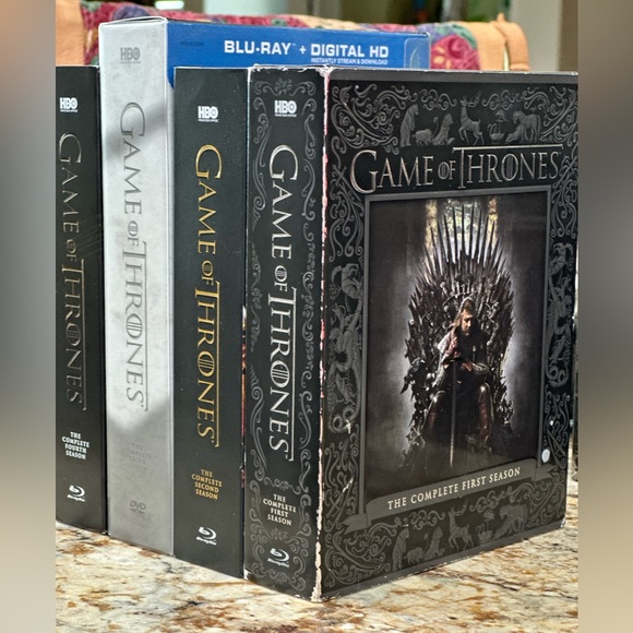 HBO Media First 4 Seasons On Dvd Game Of Thrones New With Boxes